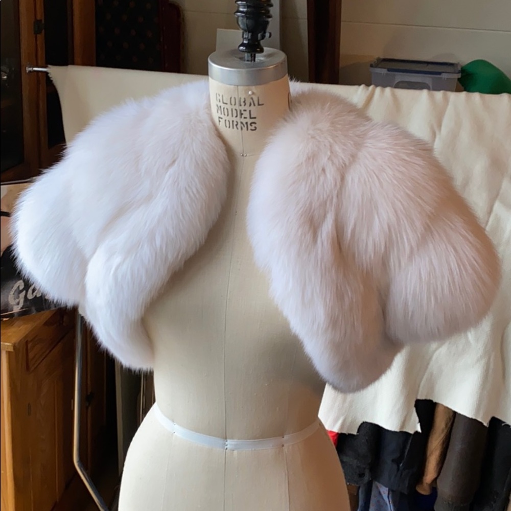 Fox fur bolero or shrug